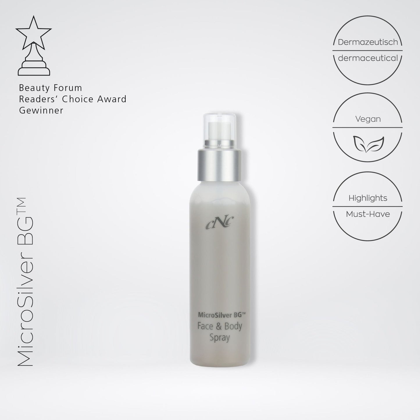 CNC MicroSilver Face & Body Spray - Pure Luxe Luxury Cosmetics