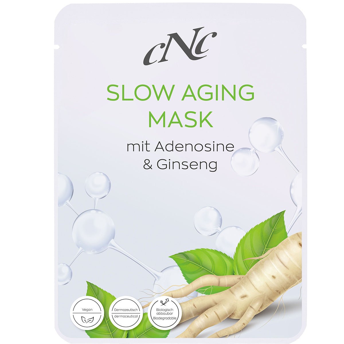 CNC Slow Aging Mask mit Adenosine & Ginseng 20 Stk - Pure Luxe Luxury Cosmetics