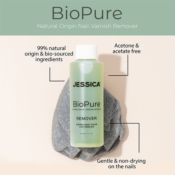 Jessica Nails BioPure Natural Origin Nail Polish Remover - Pure Luxe Luxury Cosmetics